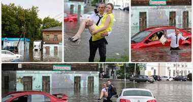 تزامنا مع المونديال.. فيضان يغرق مدينة روسية